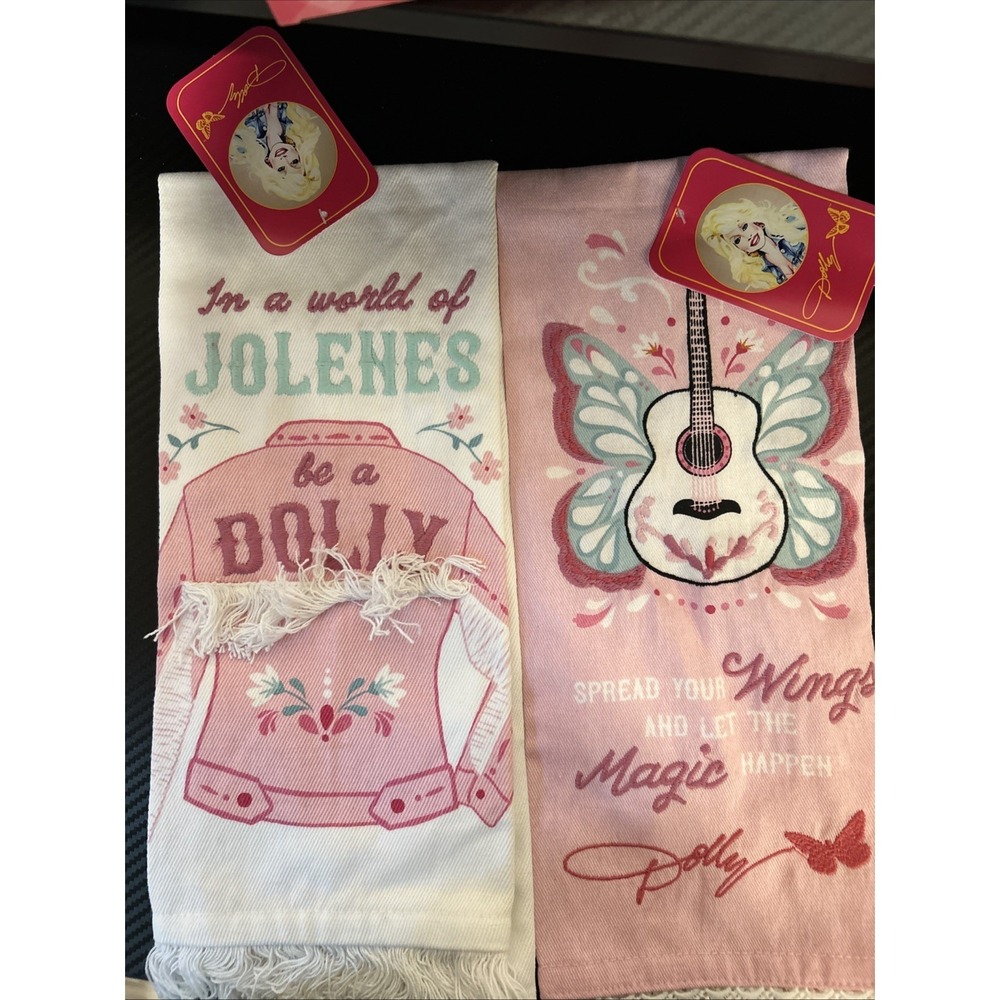 Dolly Parton Kitchen Towels  16 in x 26 in Set Of 2